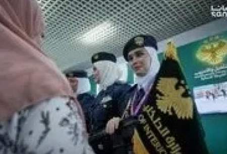 زنان پلیس سوریه در نمایشگاه دمشق  